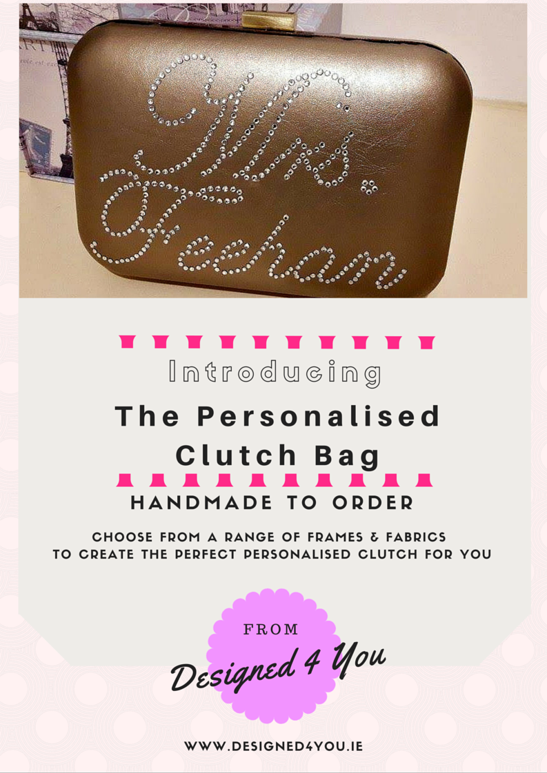 Personalised Clutch Bag Ireland, for wedding