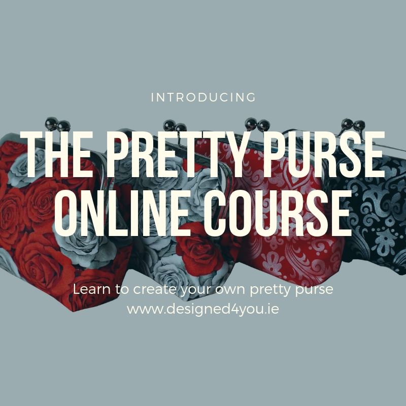 Online sewing course, bag making, clutch pattern